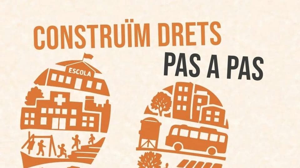 Caminada 'Construïm drets pas a pas' en Begues