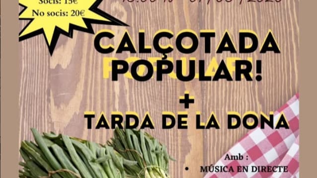 CALÇOTADA POPULAR + TARDA DE LA DONA en Castellgali