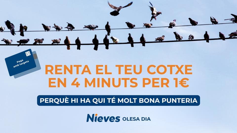 Deixa el teu cotxe brillant per només 1 € a Nieves Olesa Est en Olesa De Montserrat