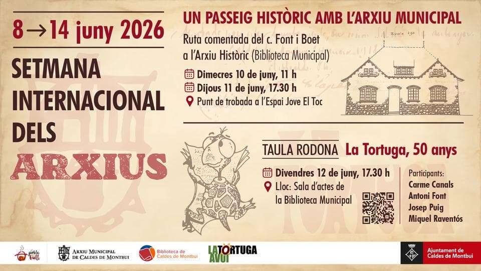 Taula rodona "La Tortuga,50 anys" en Caldes De Montbui