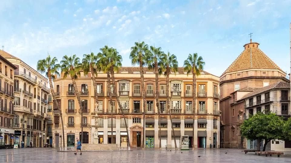 Constitution Square in Malaga