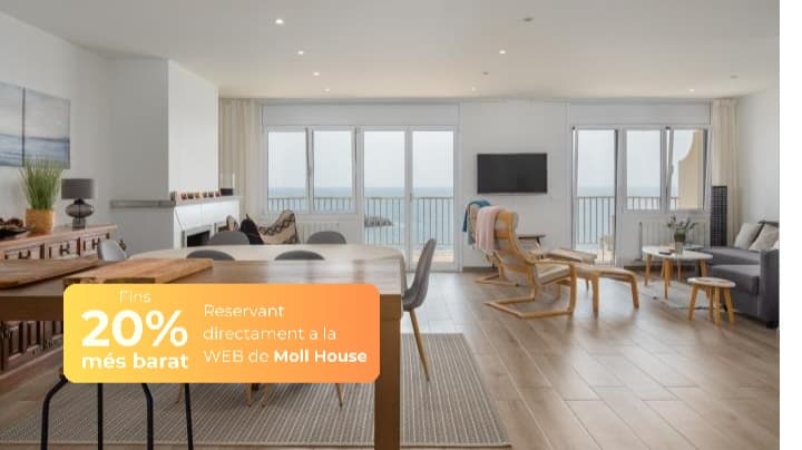 Apartament modern al nucli antic amb les millors vistes al mar en Palamos (Girona)