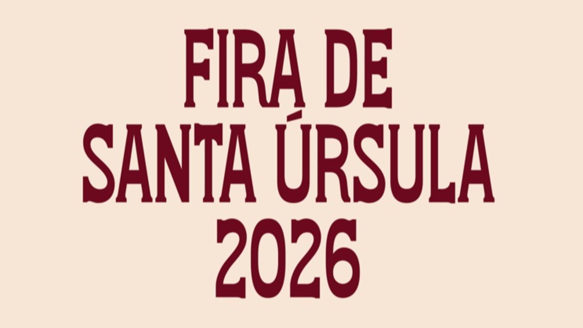 Fira de Santa Úrsula en Valls